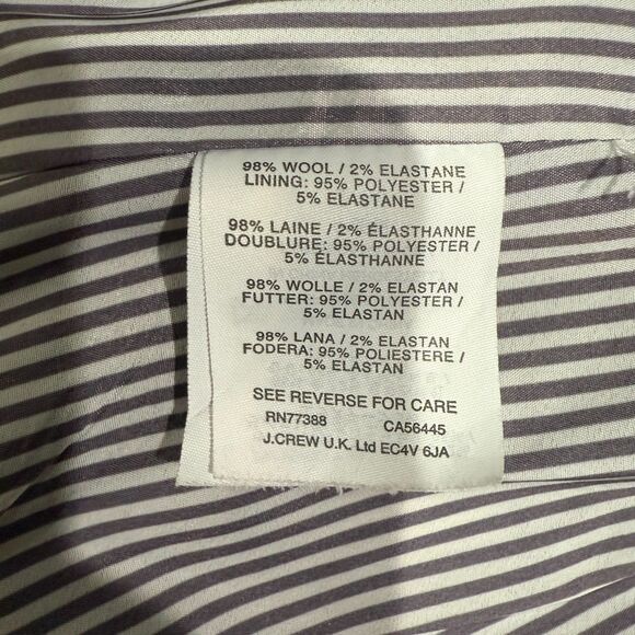 J.crew Parke Wool Blend Blazer In Black - 8 - Picture 9 of 9